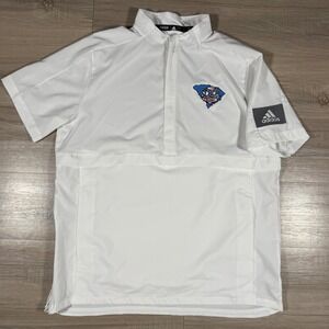 Adidas Game Mode 1/4 Zip Performance SCBCA Player Issue‎ Side Pockets White SZ L